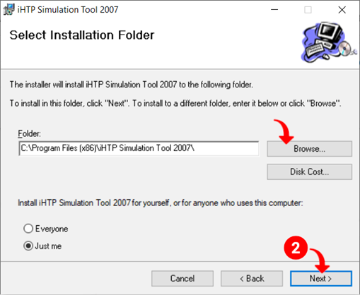 S&eacute;lectionner l'emplacement o&ugrave; installer IHTP