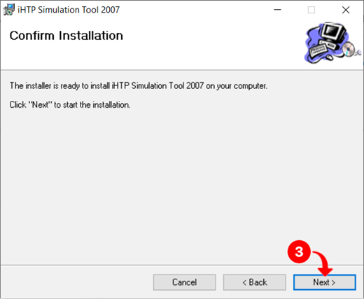 Confirmer l'installation d'IHTP